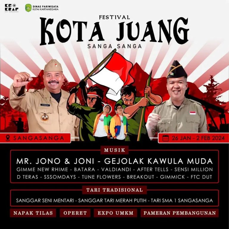 Mr Joni & Joni Tampil di Festival Kota Juang Sanga-sanga Pada Tanggal 30 Januari 2024