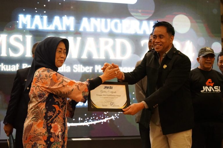 Penghargaan Gold Kedua JMSI Award 2024 Berhasil diraih Pengda Kaltim